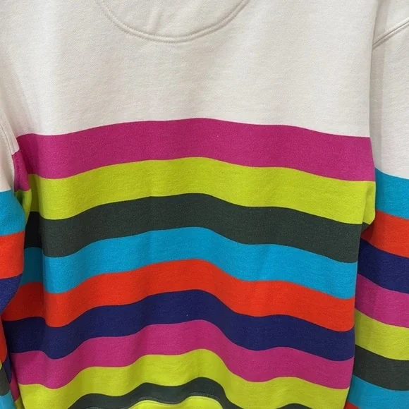 THE KIT JJ Sweatshirt | Confetti Stripe—FABULOUS Fabric and Colors—BEACH—Day—New - Picture 9 of 9